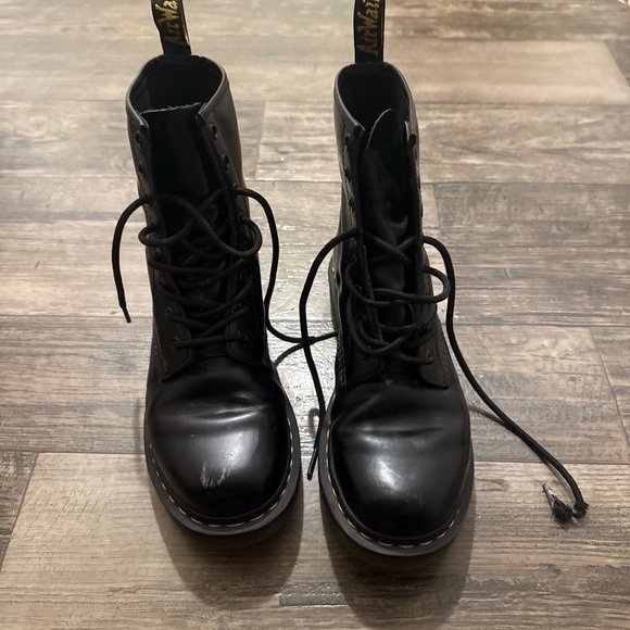 Dr. Martens Black Lace Up Boots - Picture 2 of 5